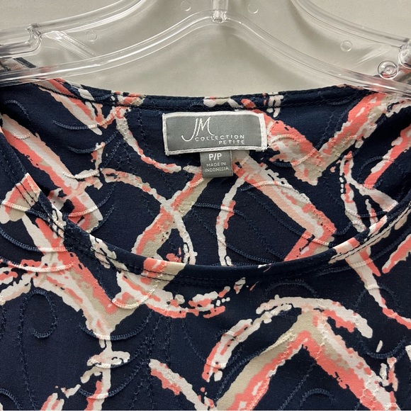 JM Collection Short Sleeve Top P/P - Picture 3 of 3